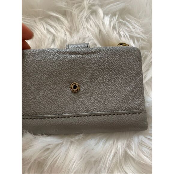 Fossil gray leather wallet small with multiple compartment - Picture 2 of 9